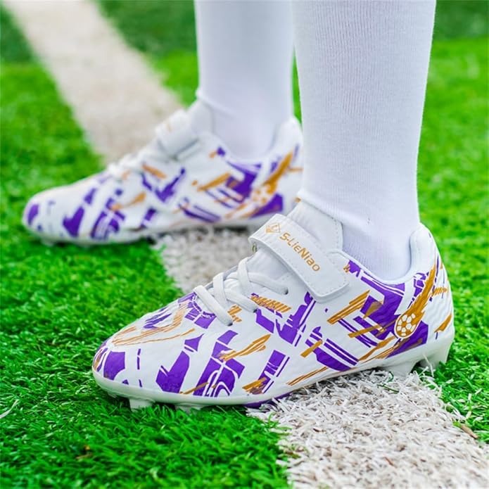 Kids Soccer Shoes Boys Football Cleats Professional Athletic Outdoor Trainning Football Shoes Youth Girl Turf Soccer Cleats