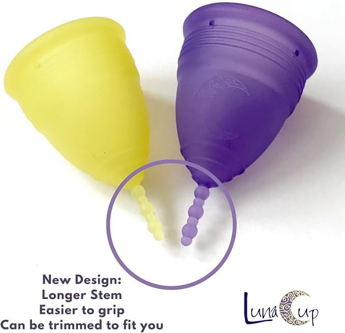 Luna Menstrual Cup Set with Storage Bag (1 Large Violet)