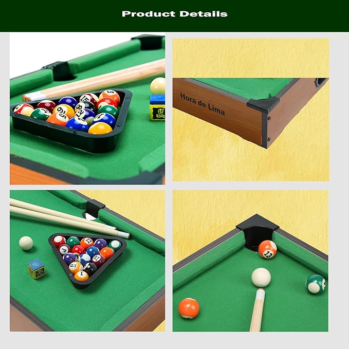 Mini Pool Table for Kids Small Billiards Game Table Top Pool Table Toy for Cat Gift for Kids Cat Pool Table Toy