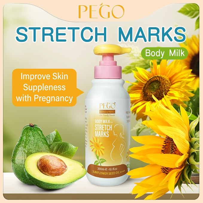 Stretch Mark Cream for Pregnancy & Postpartum,with Argan Oil, Shea Butter & Vitamin E,Stretch Mark Prevention for Belly,Moisturize Skin,Prevent & Fade stretch marks (300ml_1PACK)