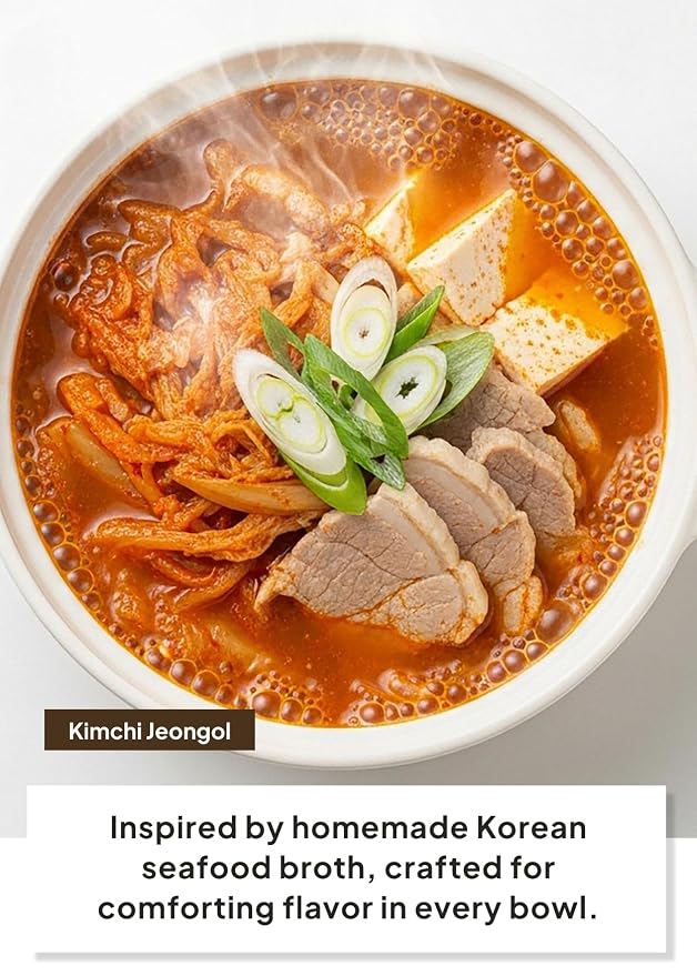 Korean Food O'Food Seafood Spice Mix, Soup Base Powder with Anchovy, 250g | Korean seafood soup base powder with anchovy, crab, shrimp, and vegetables for rich umami flavor in soups and noodles.