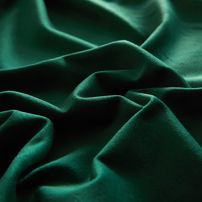 16x24 Velvet Throw Pillow Covers Set of 2 for Couch Bed Sofa,Dark Green | Decorative Soft Pillow Covers with Invisible Zipper for Couch Sofa Bed Living Room Bedroom Home Decor