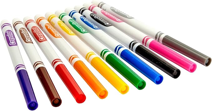 CRAYOLA MARKERS FINE LINE 10 COUNT