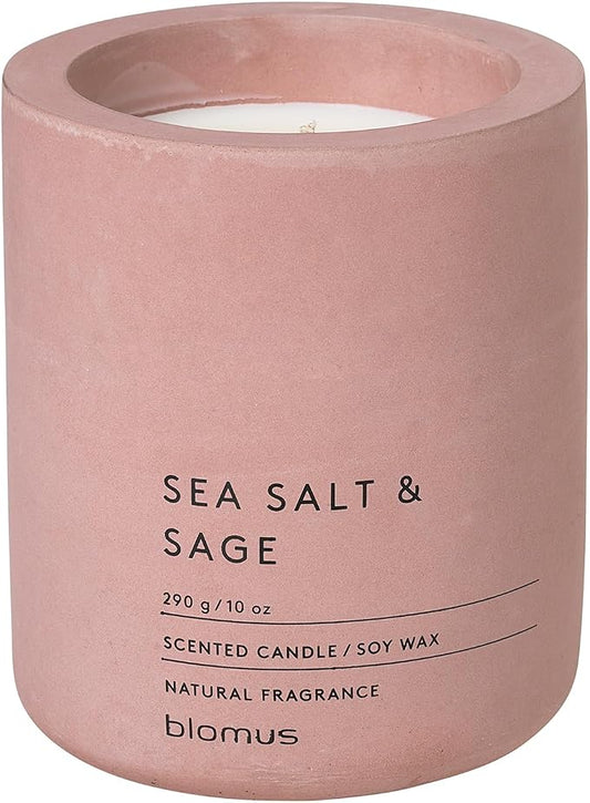 Blomus Fraga Scented Candle Withered Rose L Soy Wax Concrete