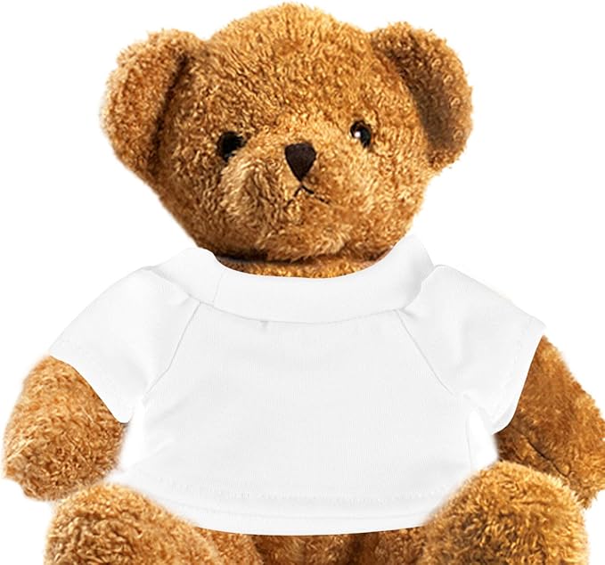 UPKOCH Bear T-Shirt for Dolls 6pcs Set Soft Cotton Easy to Wear for Parties and Weddings