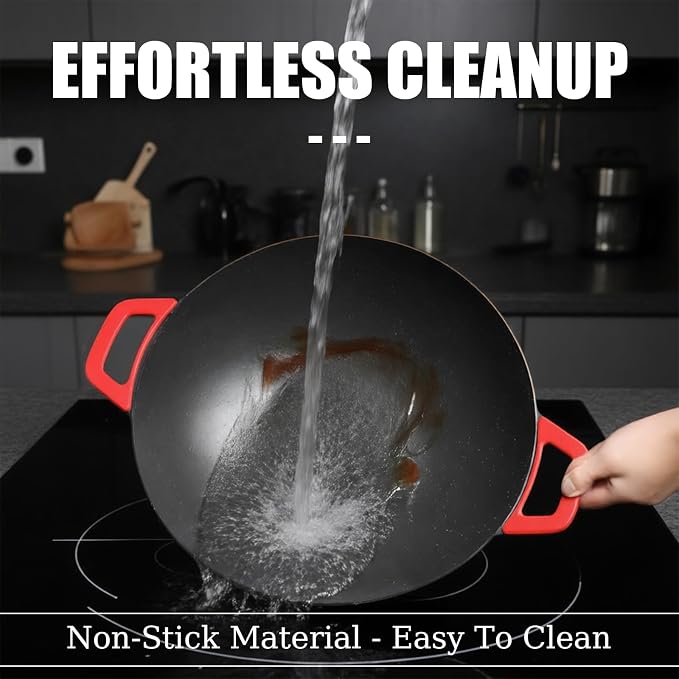 Non-Stick Electric Indoor Grill Pan - 1300w Portable Electric Korean Bbq Grill, Multifunctional Nonstick Smokeless Round Griddlewith Temperature Control,Include Oil Brush,Food Tongs
