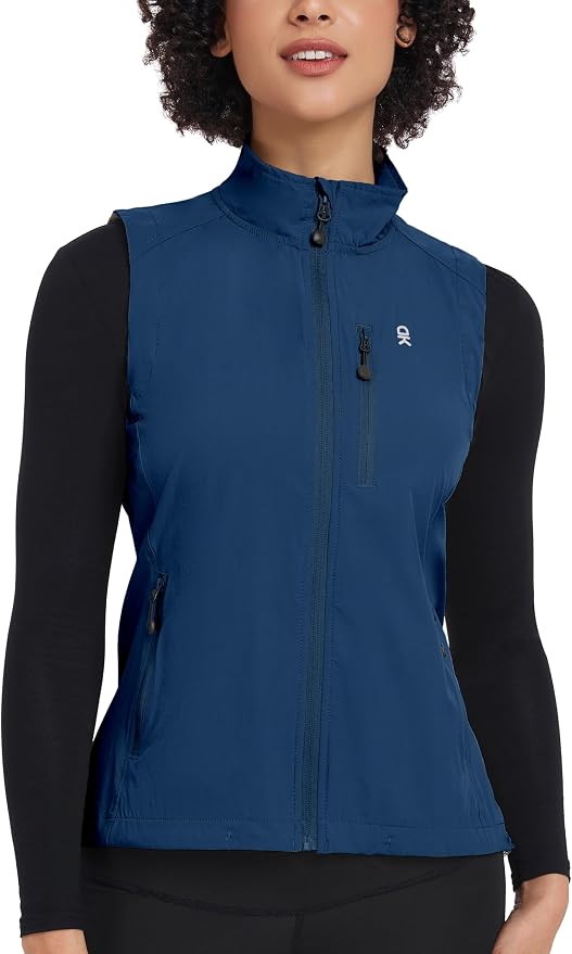 Little Donkey Andy Women's Lightweight Quick Dry Vest Windproof Summer Vest | Stretch Quick Dry Material, Windproof Breathable Vest, Cooling Effect Summer Outerwear, Running Cycling Golf Tennis Hiking