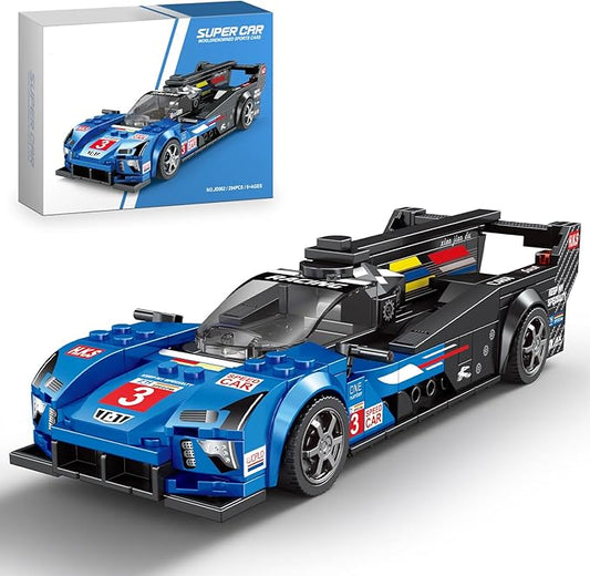 HIGH GODO Speed Racing Car Building Set, Super Car Model Kit, Collectible Cars Construction Toys Gifts for Adults and Teens Age 14+ (294 Pieces)