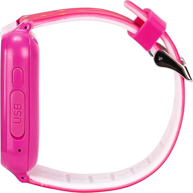 Barbie Kids Smart Watch - Interactive Touchscreen with Games, Selfie Camera, Step Tracker, Alarm, and Stylish Printed Silicone Strap - Fits Wrists 5.5" to 8.5"