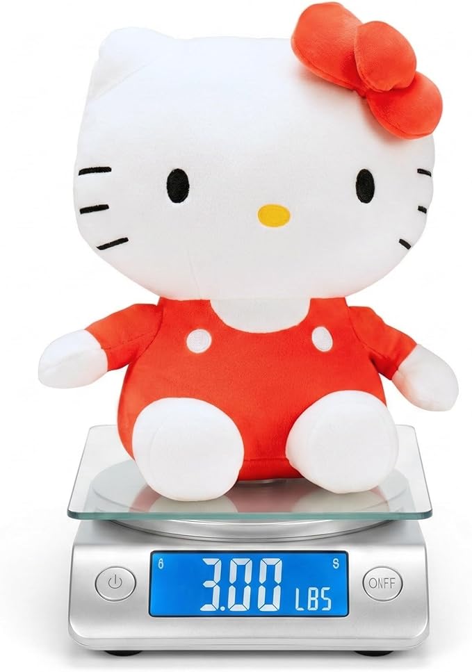 Hello Kitty Bedding Weighted Cuddle Pillow – 3lb Soft Plush & Cozy Sanrio Pillow for Comfort, (Officially Licensed Product) By Franco Calm