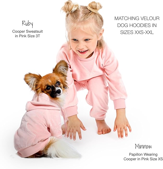 Cooper II People Packs - The Plush Organic Cotton Velour Sweatsuit, 2-Piece Top Pants Set, Baby and Toddler