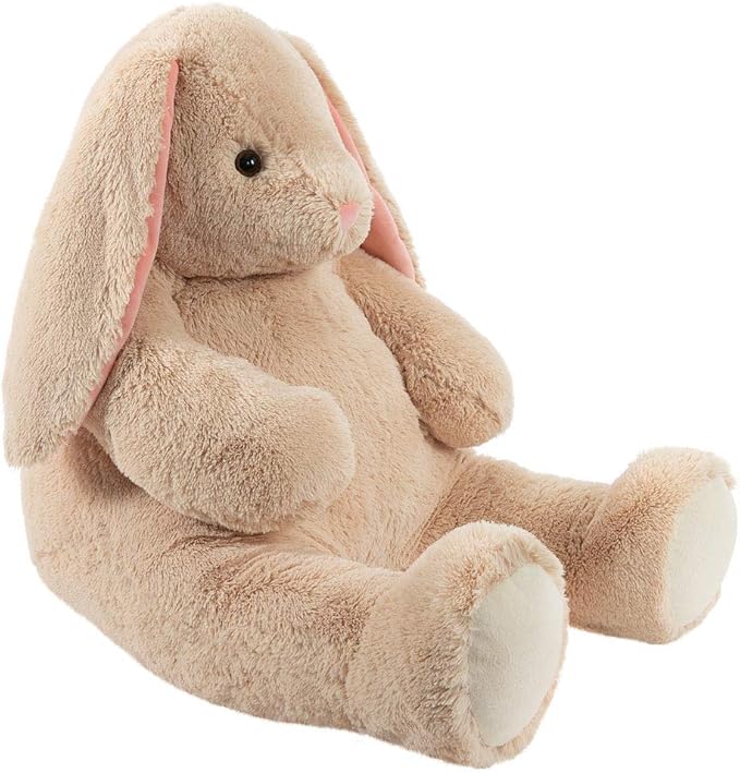 Vermont Teddy Bear Giant Bunny Stuffed Animal - 4 Ft Stuffed Bunny Plush Toy from Giant Cuddle Collection, Adorable Rabbit Animal for Kids & Adults for All Ages