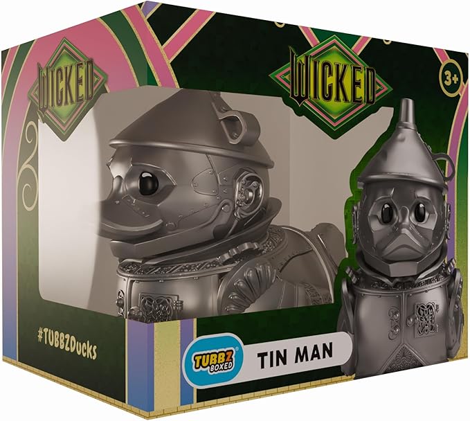 TUBBZ Boxed Edition: Wicked for Good - Tin Man Cosplaying Rubber Duck Vinyl Figure – Official Collectible for Fans of Wicked