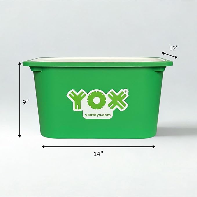 YOX Creative Building Toys Classroom Kit - 152-Piece Made in The USA Educational STEM Toys for Kids Ages 4-10+ Boys and Girls Ages 4 5 6 7 8 9 10 Creative Construction Classroom Essentials