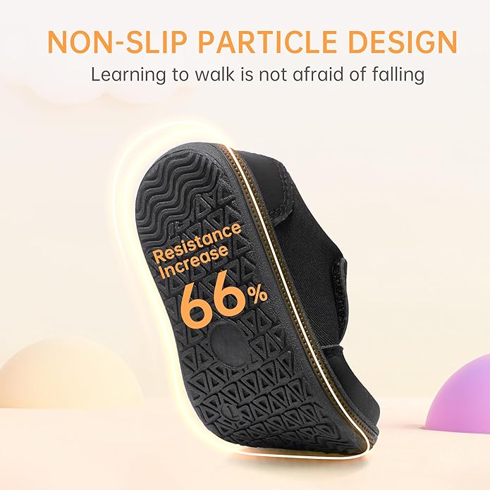 Wide Toe Box Toddler Shoes Zero Drop Boys Girls Barefoot Shoe Non-Slip Little Kids Sneakers for First Walking
