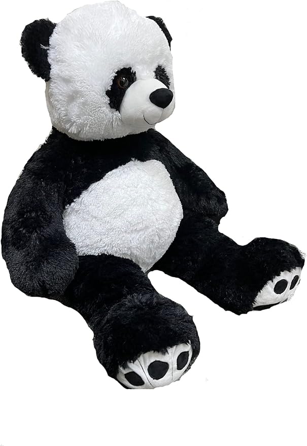 Anico 36" Tall (3 Foot) Big Plush Panda Bear, Stuffed Animal, Teddy Bear with Smiling Face. Premium Stuffed Toy Teddy Bear Panda, Perfect for Girlfriend, Kids, Valentine's Day, Christmas!