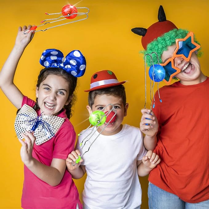 Jishi Retro Magic Rail Twirler 3Pcs Light Up Glow Magnetic Gyro Wheel, Kids Classic Vintage Trick Yoyo Sensory Fidget Toys, Cool Unique Nostalgia Gifts Fun Stocking Stuffers for 3+ Year Old Boys Girls