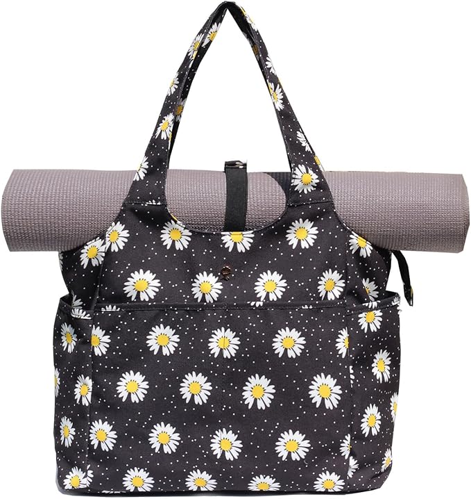 ESVAN Yoga Tote Bag Mat bag Women Shoulder Bags Carryall Tote for Travel Office Workout Gym Nurse Beach