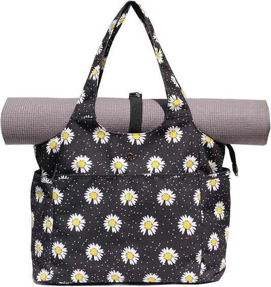 ESVAN Yoga Tote Bag Mat bag Women Shoulder Bags Carryall Tote for Travel Office Workout Gym Nurse Beach