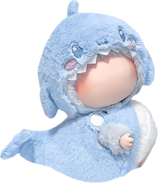 Clothes Fit for 17CM Doll, Fashion Doll Clothes Outfit Set Cute Theme Designer Toys Dress Accessories for Collector Fans Display (3D Blue Shark)