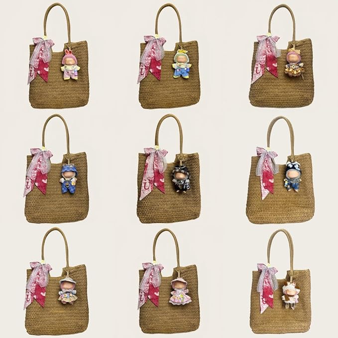 Used for Labubu Doll Outfit Clothes Designer Set,Compatible with Labubu Clothe Accessories for Doll (Pink Baby clothes-0425)