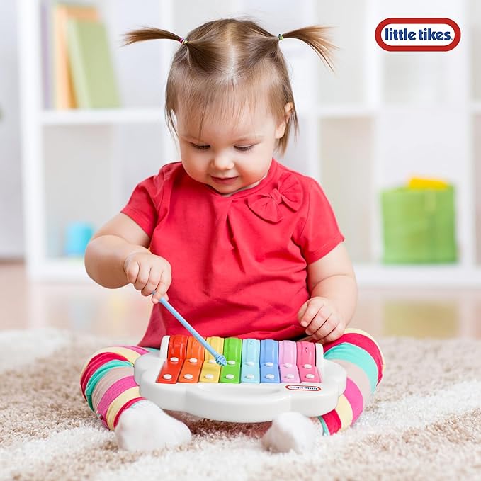 Lollipop Little Tikes 2 in 1 Xylophone Toy for Toddlers, Spin to Play Different Tunes - Toddler Music Fun