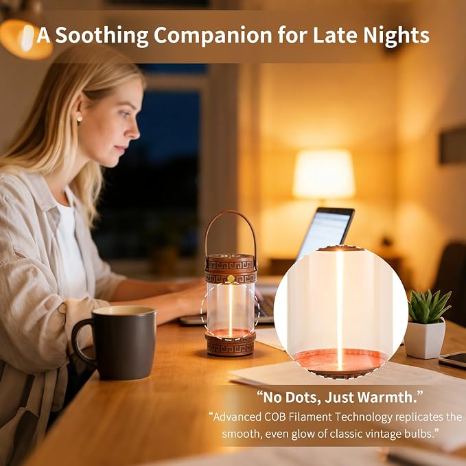 Electric Waterless Essential Oil Heat Diffuser PTC Heating Copper Plate with LED COB Soothing Glow Warm Mood Light, Portable Natural Wood Scented Oil Warmer for Bedside Yoga & Zen Decor
