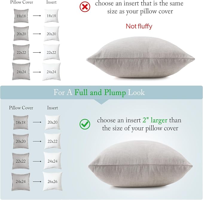 puredown® 28 x 28 Feather Down Throw Pillow Insert, 1 Pack Euro Pillow for Decorative Bed Cushion Couch Sofa