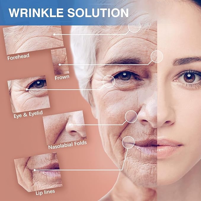 5cm Wide Anti Wrinkles Face Tape for Wrinkles Overnight Wrinkle Tape, Custom Cut to Size Face Lift Tape, Facial Tape, Kinesiology Tape for Face Forehead Frown 11 Lines Eye Smile Line Neck