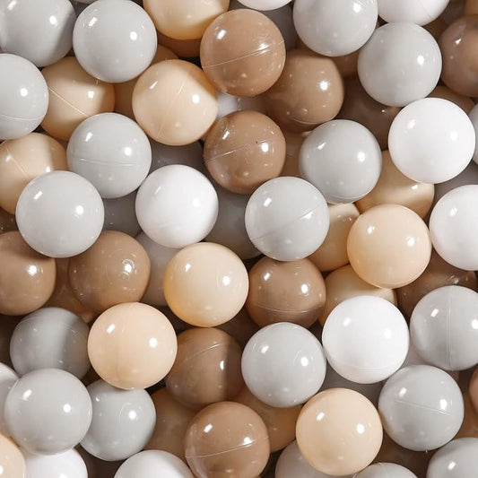 GOGOSO Ball Pit Balls for Toddlers,100pcs 2.15inch Crawl Balls BPA Free Crush Proof PlayBalls Soft Plastic Bals for Toddler, Pool Tent Party Favors Summer Water Bath Toy