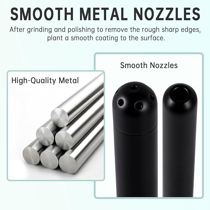 Shower Enema Kit, Shower Douche Nozzle Cleansing System with Water Control Valve for Men and Women Portable Cleaning (Matte Black)