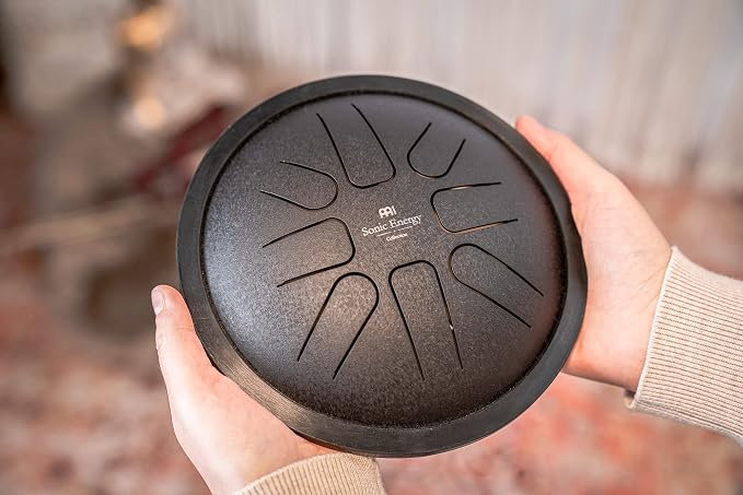 Meinl Sonic Energy Steel Tongue Drum 8 Notes 7" with Mallets, Bag — Sound Healing Instrument for Musical Education, Meditation, ASMR, Yoga