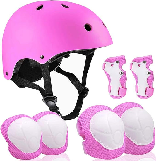 Adjustable Helmet for Ages 5-16 Kids Toddler Boys Girls Youth,Protective Gear with Elbow Knee Wrist Pads for Multi-Sports Skateboarding Bike Riding Scooter Inline skatings Longboard Roller Skate