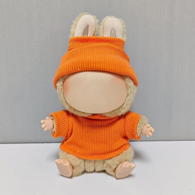 Clothes Fit for 17CM Doll, Fashion Doll Clothes Outfit Set Cute Theme Designer Toys Dress Accessories for Collector Fans Display (H Orange Set)