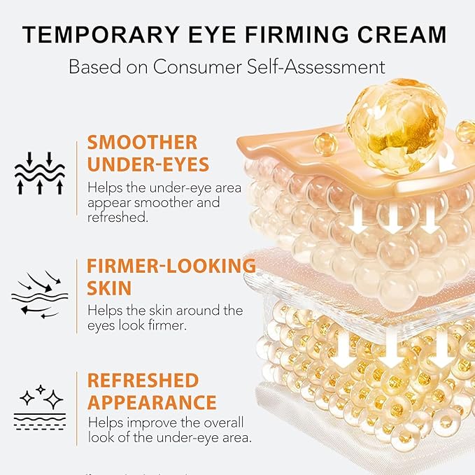 Instant Eye Tightener Cream, Under Eye Cream, Eye Cream for Puffiness and Bags Under Eyes, Retinol Eye Cream Anti Aging, Instantly Tightens and Smooths Dark Circles Wrinkles for Men & Women (2 Pack)