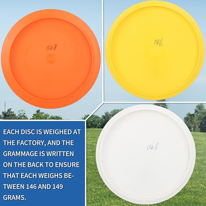 Disc Golf Starter Discs Set | U.S. Landmark Series | 150 Class, 145-150g | PDGA Approved | Include 2*Driver 2*Mid-Range 2*Putter 1*Mini Marker