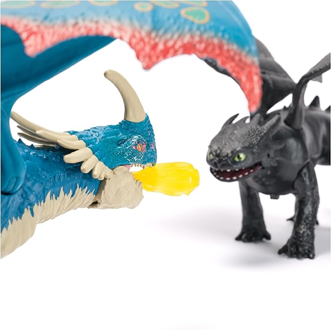 Dreamworks Dragons, Battle Dragons, Fire Blast Deadly Nadder, 10” Action Figure, Kids Toys for Boys & Girls Ages 4 and up