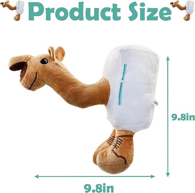 Zenitsu Frigo Camelo Plush Italian Brainrot Expressive Doll Funny & Unique Gift for Boys and Girls, Creative Home Décor Plush Toy for Christmas, Birthday