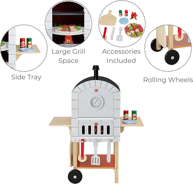 Teamson Kids - My Little Helper Outdoor Pizza Oven
