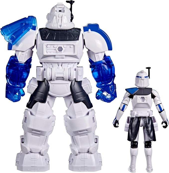 STAR WARS Epic World of Action Clone Captain Rex Mech Force Suit, 6.5-Inch Mech Suit & 4-Inch Action Figure, Toys for Boys & Girls, Christmas Stocking Stuffer Gifts, Ages 4+ (Amazon Exclusive)