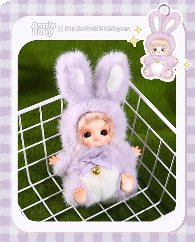 Annie Baby Plush Doll Blind Box Figure 1PCS, Love Descends Series Plush Blind Box, Cute Figures Mystery Box Collectible Toys Cute Keychain Holiday Birthday Gifts.