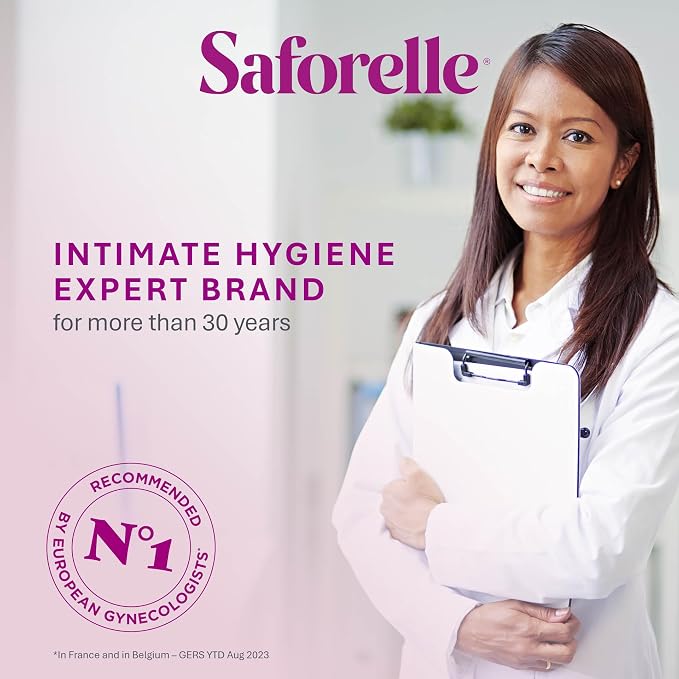 Saforelle Intensive Moisturizing Cleansing Care Feminine Wash, 250 ml | Feminine Body Wash with Burdock Extract for Soothing Daily Cleansing