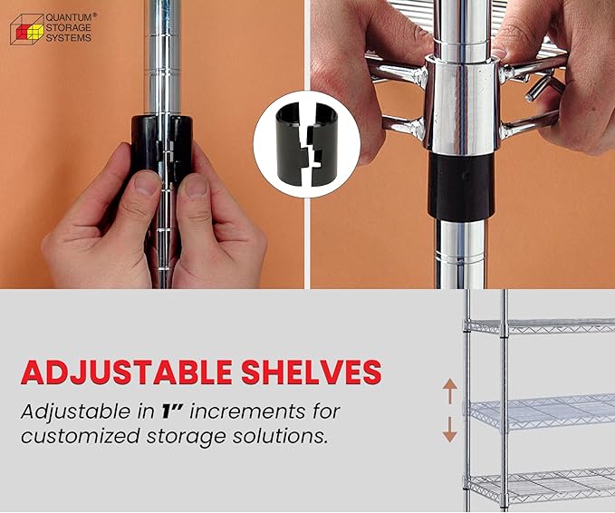WIRE 4 SHELF STARTER KIT BLACK 54in