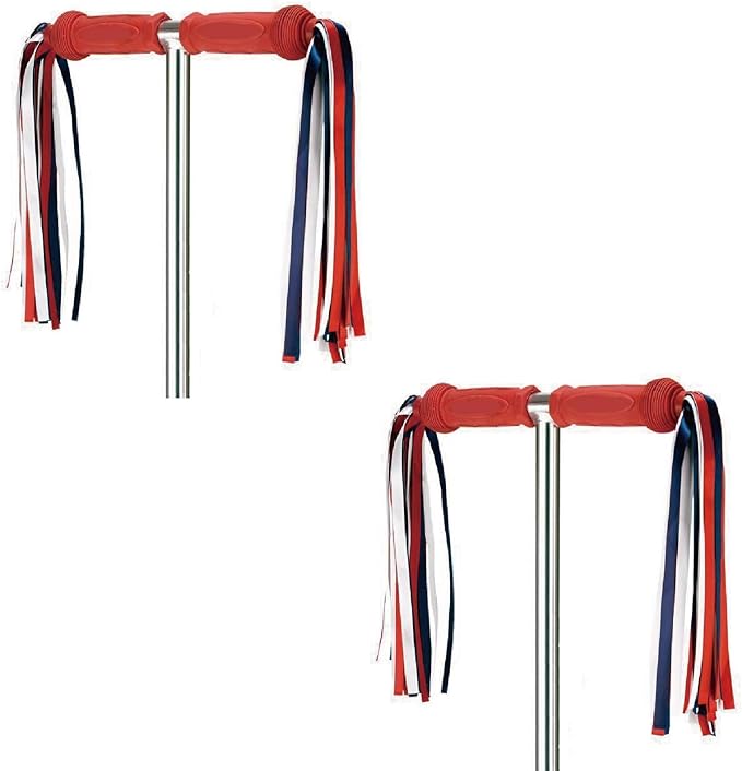 Colorful Bike Streamers Girls Boys Kids Bicycle Tassel Ribbon Handlebar Scooter Streamer 2 Pairs 18 Bands