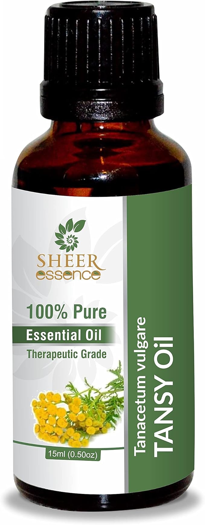 Tansy Oil (Tanacetum Vulgare) Essential Oil 100% Pure Natural Undiluted Uncut Therapeutic Grade Oil 0.16 Fl.OZ