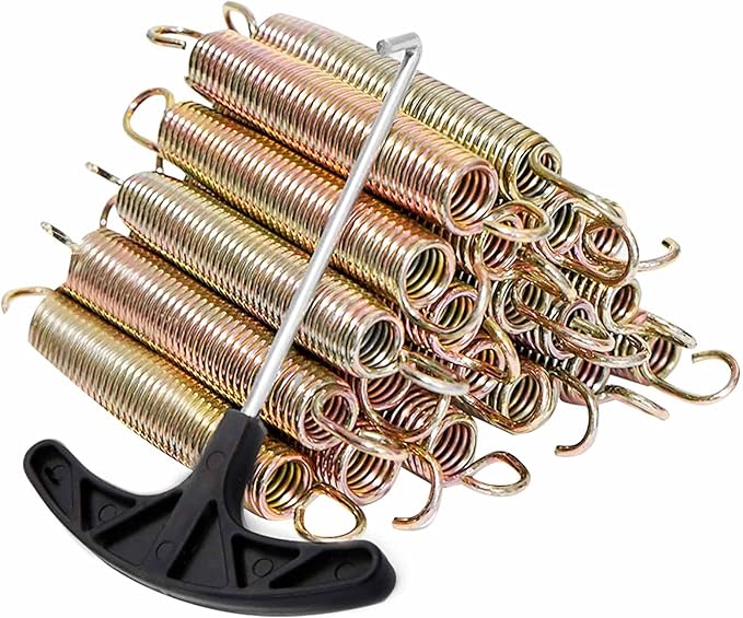 ACWARM HOME 20pcs Trampoline Springs 5.5/6.5 Inch Heavy Duty Galvanized Steel High Tensile Replacement Kit with T-Hook,Trampoline Accessories