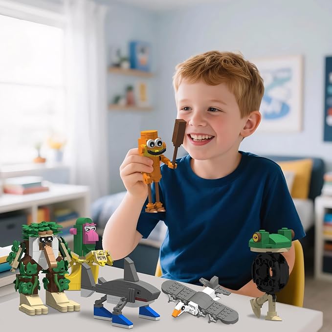 Italian Brain Rot Unique Cartoon Characters Building Blocks 6 in 1 Educational & Entertaining Gift Idea for Kids Teens & Adults