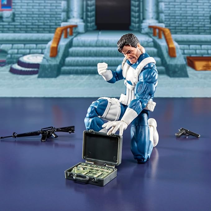Marvel Legends Series Gamerverse Punisher & Nick Fury, Retro Video Game-Inspired Collectible 6-Inch Action Figures