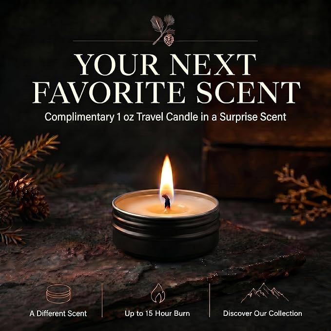 Hemlock Park Blood Orange Sage Apothecary Scented Candle | Crackling Wood Wick, Botanical Fragrance & Coconut Apricot Wax | Up to 60 Hour Burn Time | 8 oz | Made in USA