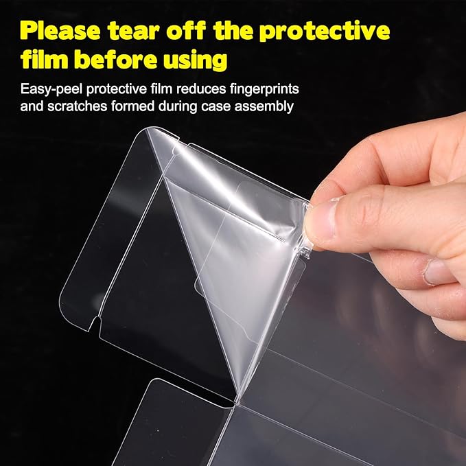 Rainmae 16PCS Protector Case for Booster Bundle/Build & Battle Plastic Display Box (Will NOT fit Ascended Heroes or Perfect Order) Container Compatible with Booster Bundle Collectors Cards Protector